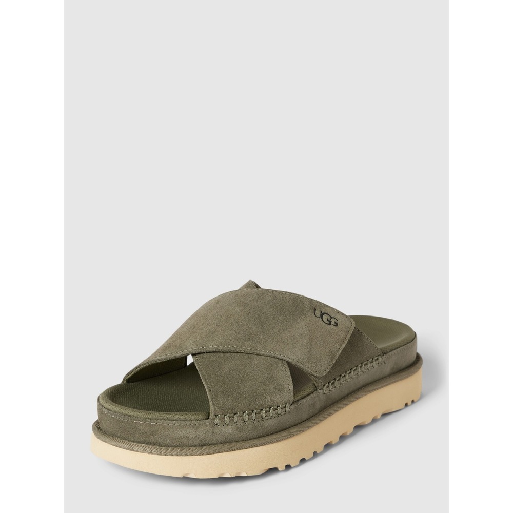 UGG Goldenstar Cross Slide Sandal in Moss Size 9